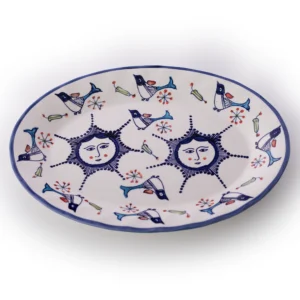 دیس بیضی گل و مرغ