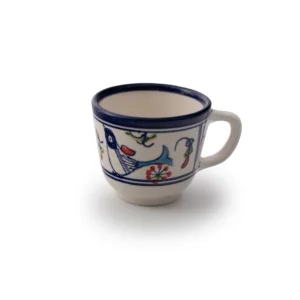 فنجان طرح گل و مرغ