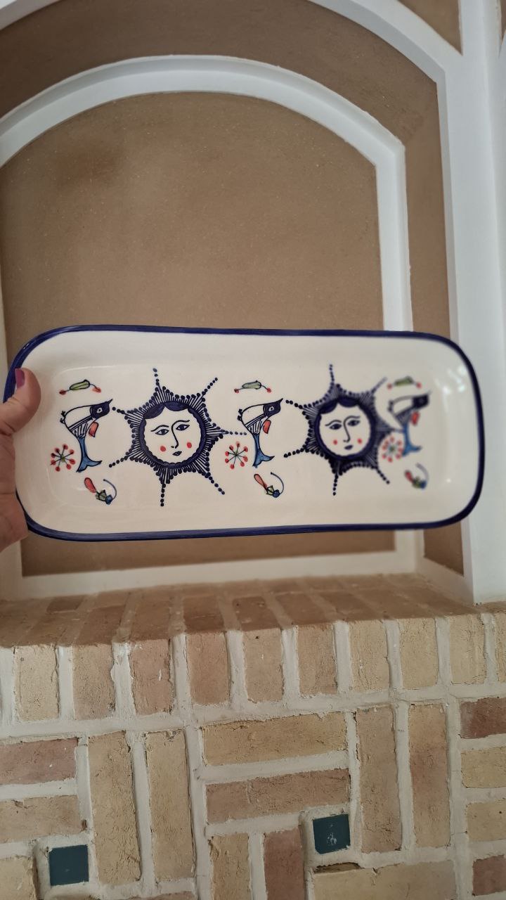 دیس مستطیل مرغک و خورشیدی